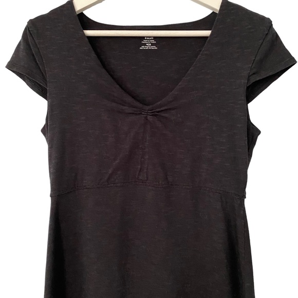 Toad&Co Rosemarie Charcoal Heather Grey Pull-on Casual Cap Sleeves Dress S - Picture 3 of 11